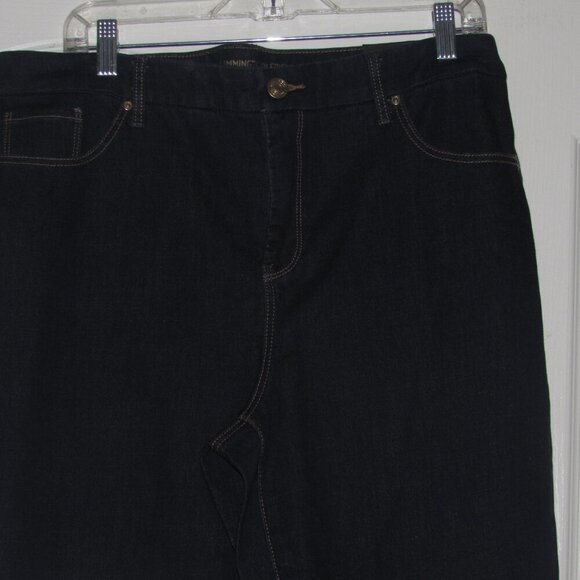 CHICO’S So Slimming Girlfriend Ankle Dark Wash Jeans Size 2.5 (US 14) - Picture 2 of 7